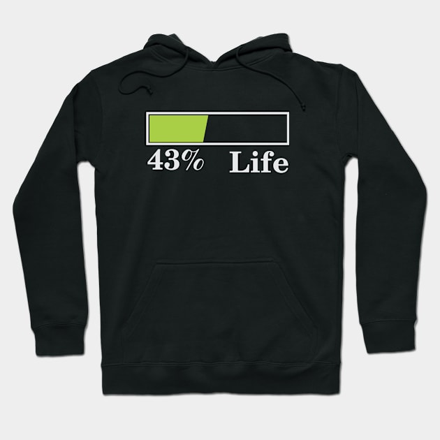 43% Life Hoodie by Qasim